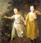 Thomas Gainsborough, The Painter Daughters Chasing a Butterfly